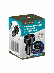 Зарядка в прикуриватель для автомобиля 2*USB TDS TS-CAU69A